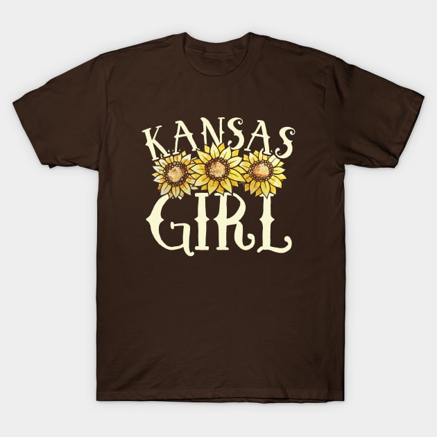 Kansas Girl T-Shirt by bubbsnugg